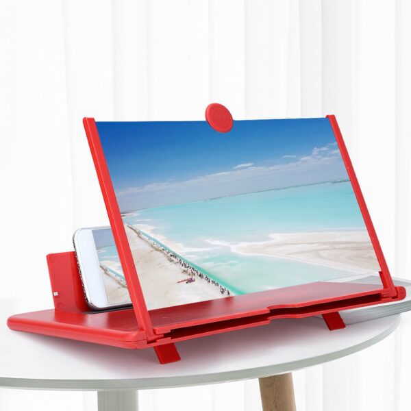 3D HD Phone Foldable Stand Screen Holder 12" Screen Amplifier - Image 4