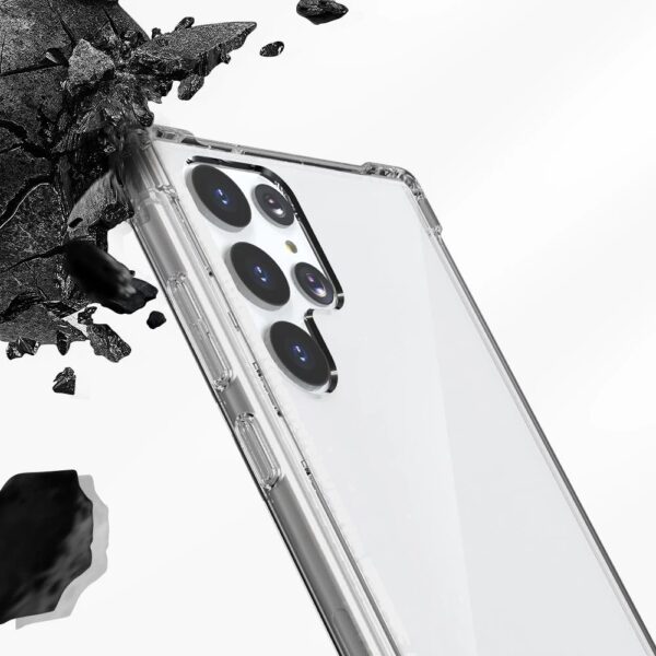 Attuchbo Antiburst Crystal Clear Hardcase For Samsung Galaxy S22 Ultra - Image 4