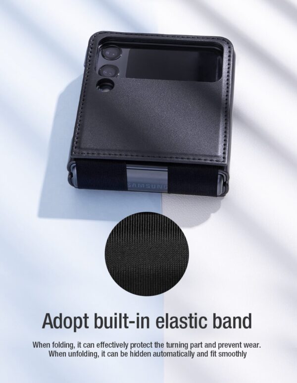 Nillkin Qin Vegan leather case for Samsung Galaxy Z Flip 3/4 5G - Image 15