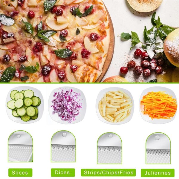 Multipurpose Vegetable and Fruit Mandoline Chopper - Image 7