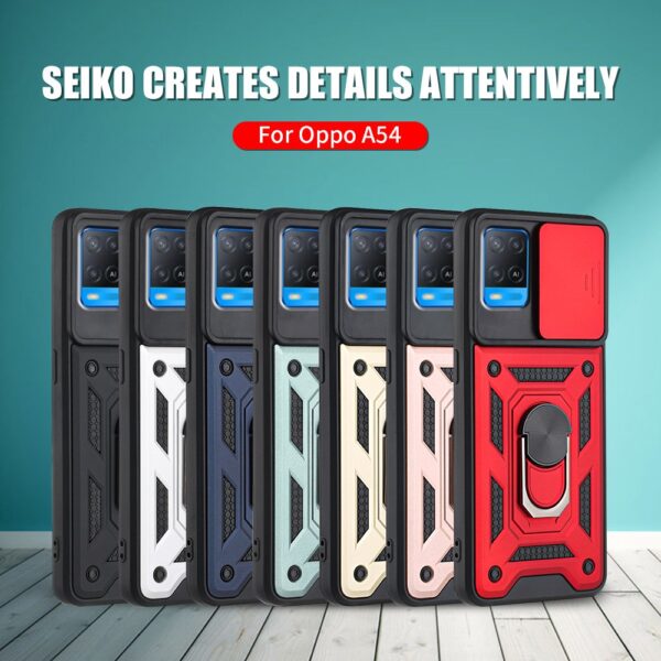 Oppo A54 A74 Series Slide Window Armor Case - Image 5