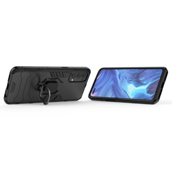 Oppo Reno 4 Armor Heavy Duty Full Body Protection Casing Cover + 3D Full Cover Tempered Glass - Image 7