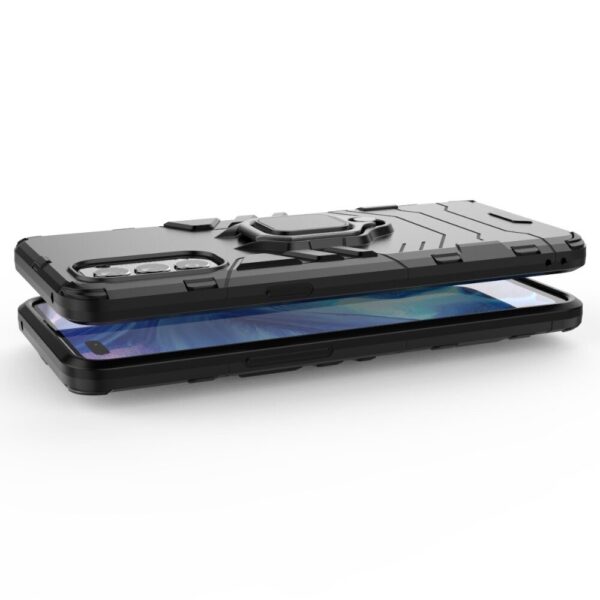 Oppo Reno 4 Armor Heavy Duty Full Body Protection Casing Cover + 3D Full Cover Tempered Glass - Image 6