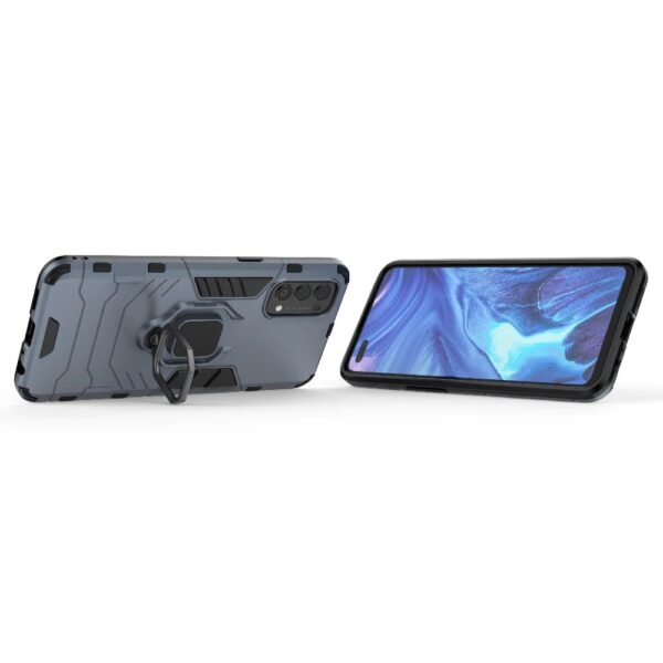 Oppo Reno 4 Armor Heavy Duty Full Body Protection Casing Cover + 3D Full Cover Tempered Glass - Image 10