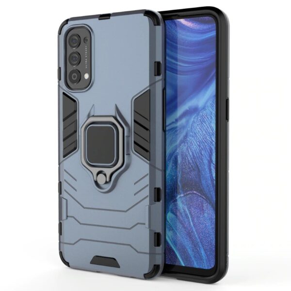 Oppo Reno 4 Armor Heavy Duty Full Body Protection Casing Cover + 3D Full Cover Tempered Glass - Image 3