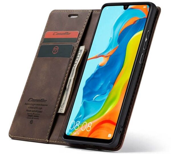 Huawei P20 Lite CaseMe Leather cover + 3D Glass Protector - Image 7