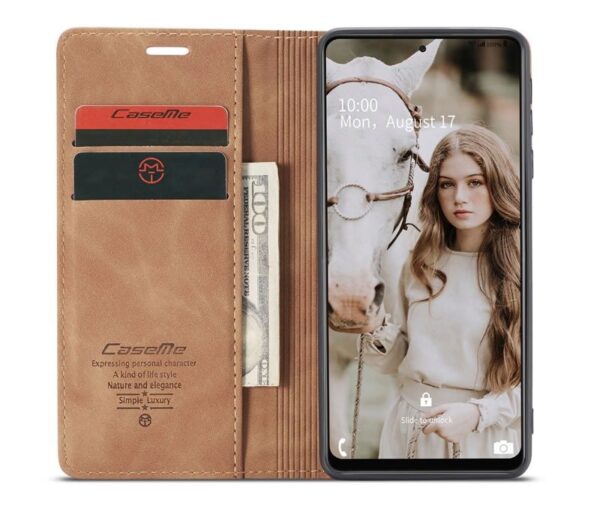 CaseMe Leather Flip Cover for Samsung Galaxy A52 - Image 9
