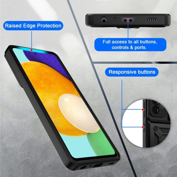 Samsung A32 Slide Window Armor Case + free 3D Glass Protector - Image 9