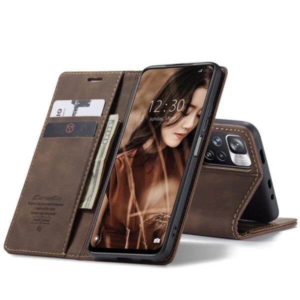 Redmi Note 10 Series CaseMe Leather Flip Cover - Image 4