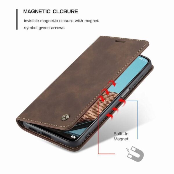Redmi Note 10 Series CaseMe Leather Flip Cover - Image 3