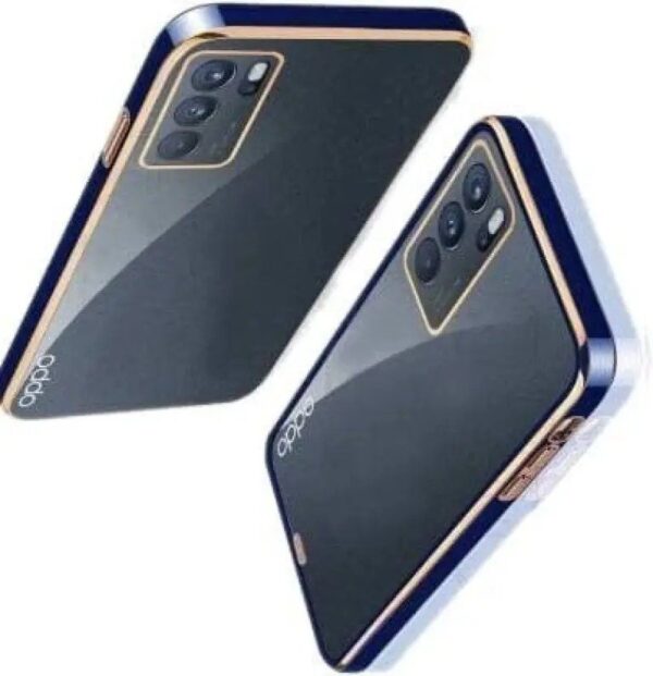 Oppo Reno 6 Dgeot Gold Plating Transparent Clear Back Case - Image 2