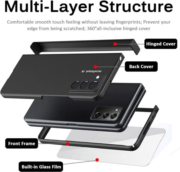 Samsung Galaxy Z Fold 2 Ultra-Thin Hard PC Bumper Anti-Drop Free Folding Hinged Case - Image 6