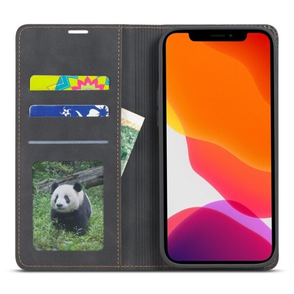 Fornwenw Genuine Leather Flip Cover for iPhone 13 Series - Image 13