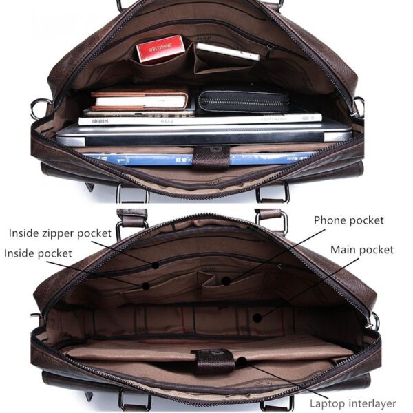 JEEP BULUO Wise Classic Business Choice British Style Laptop Bag - Image 7