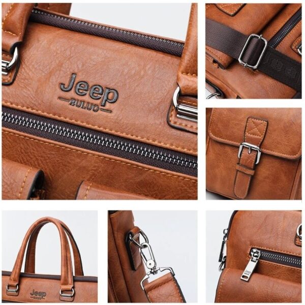 JEEP BULUO Wise Classic Business Choice British Style Laptop Bag - Image 6