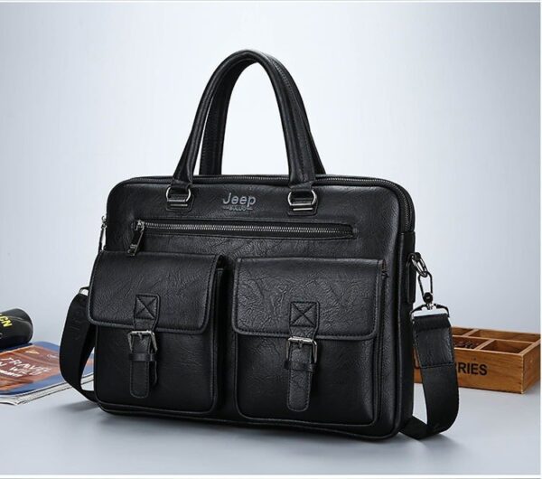 JEEP BULUO Wise Classic Business Choice British Style Laptop Bag - Image 4