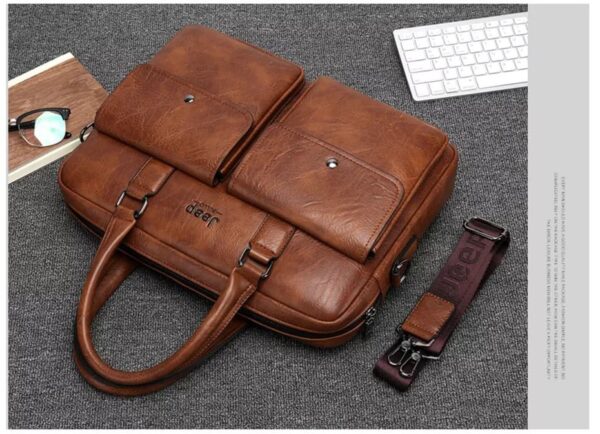 JEEP BULUO Wise Classic Business Choice British Style Laptop Bag - Image 3