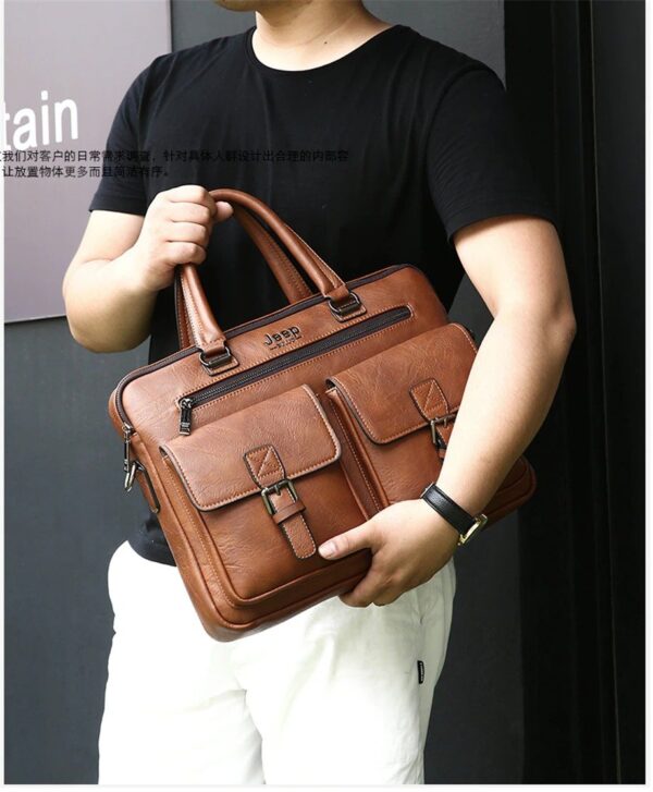 JEEP BULUO Wise Classic Business Choice British Style Laptop Bag - Image 2