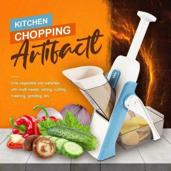 Multipurpose Vegetable and Fruit Mandoline Chopper - Image 2