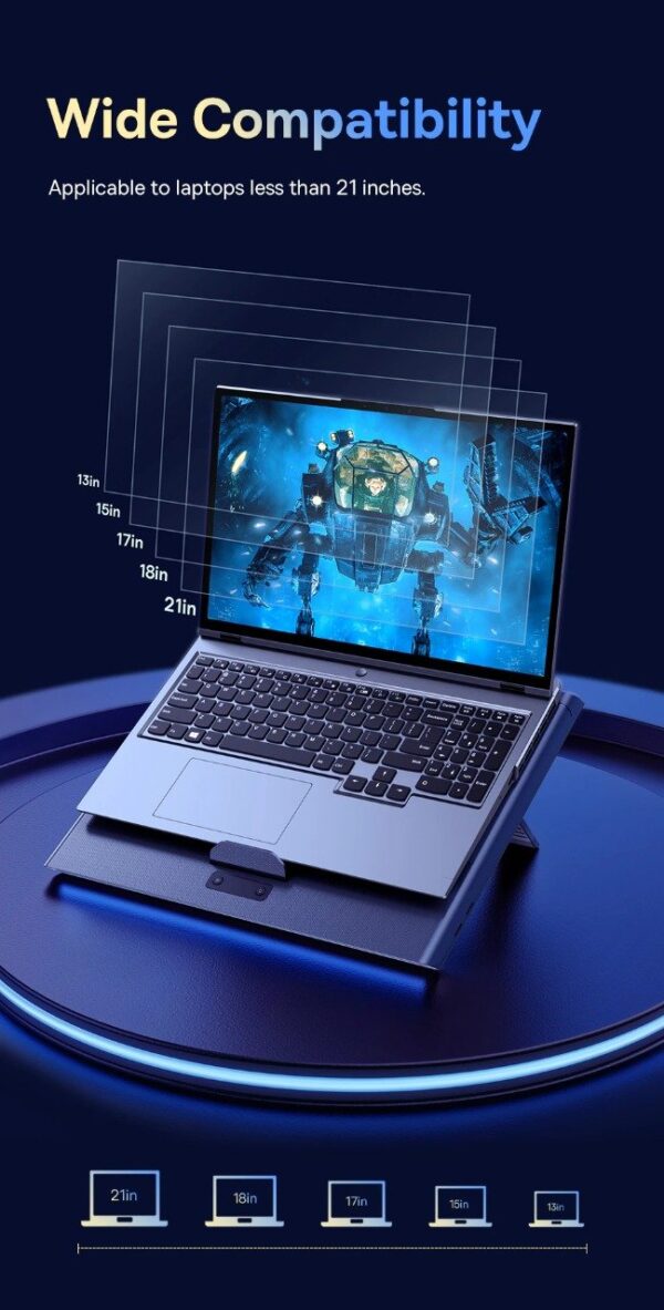 Baseus Heat-Dissipating Laptop Stand with Fan Cooling Base - Image 8