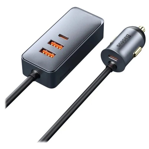 Premium Baseus 120W 4.0 Fast Charging Four Port Car Charger - Image 8
