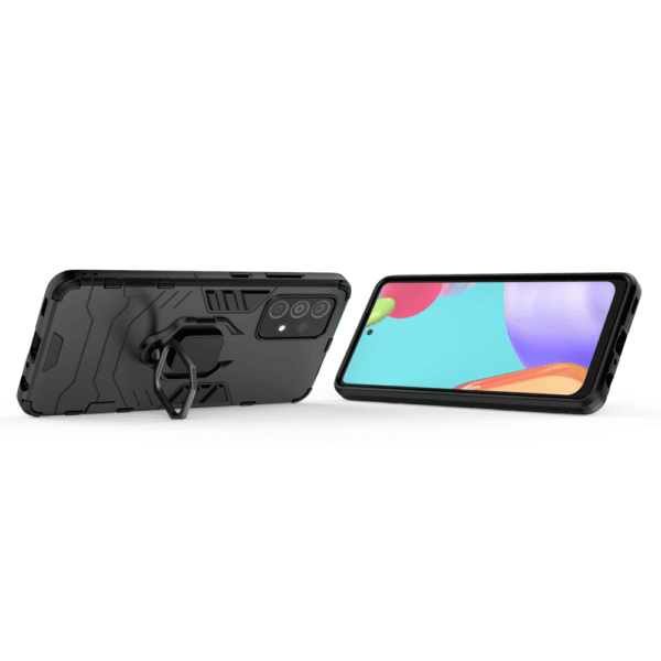 Samsung Galaxy A52 Black Panther Shockproof Armor Ring Case - Image 12