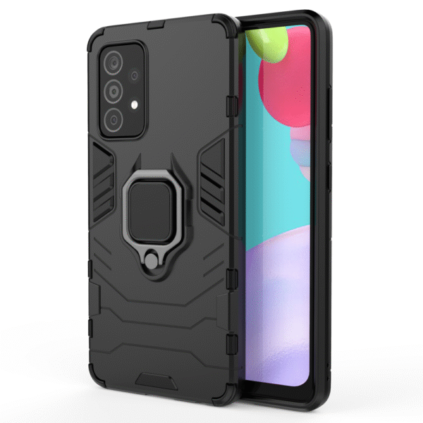 Samsung Galaxy A52 Black Panther Shockproof Armor Ring Case - Image 13