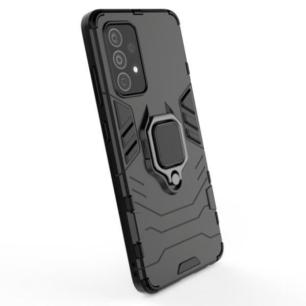Samsung Galaxy A52 Black Panther Shockproof Armor Ring Case - Image 9