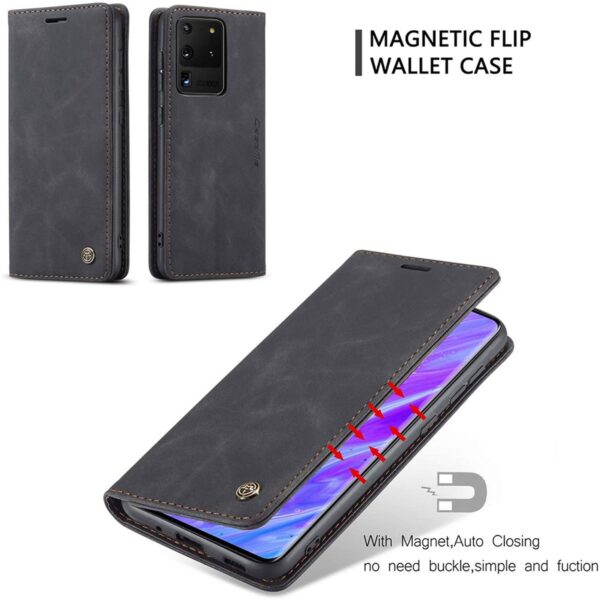 Samsung Galaxy S20 Series CaseMe Leather Flip Case - Image 4