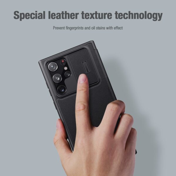 Samsung Galaxy S22 Ultra Premium Luxury Nillkin Qin Pro Series 360° Leather Flip Case Limited Edition - Image 8